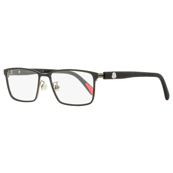 Moncler Rectangular Eyeglasses ML5163H 002 Matte Black 55mm - Picture 1 of 3